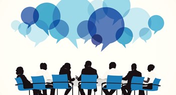 Amending Bylaws and House Rules Vector of Group of People Discussing